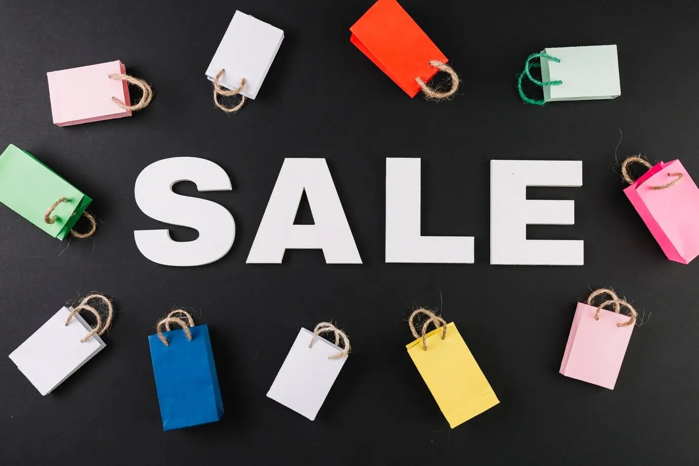 Small, colorful packages with an inscription